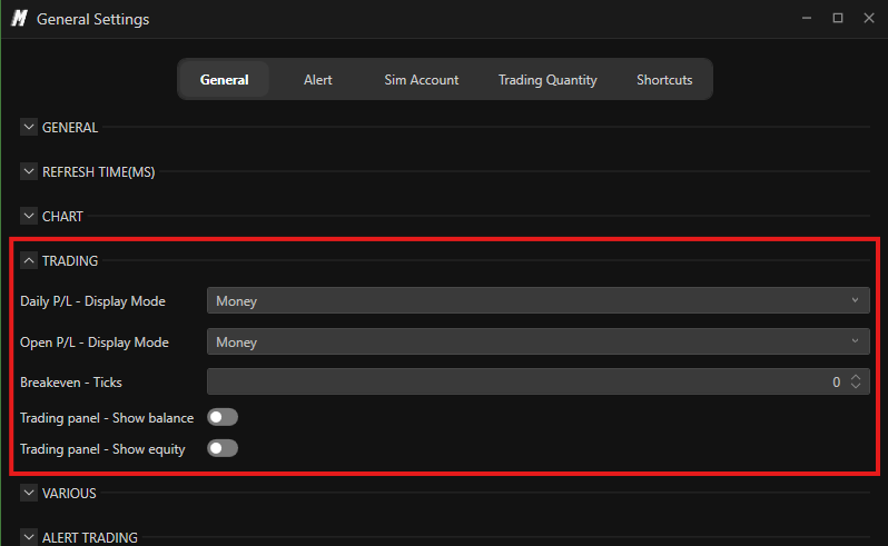 General Settings